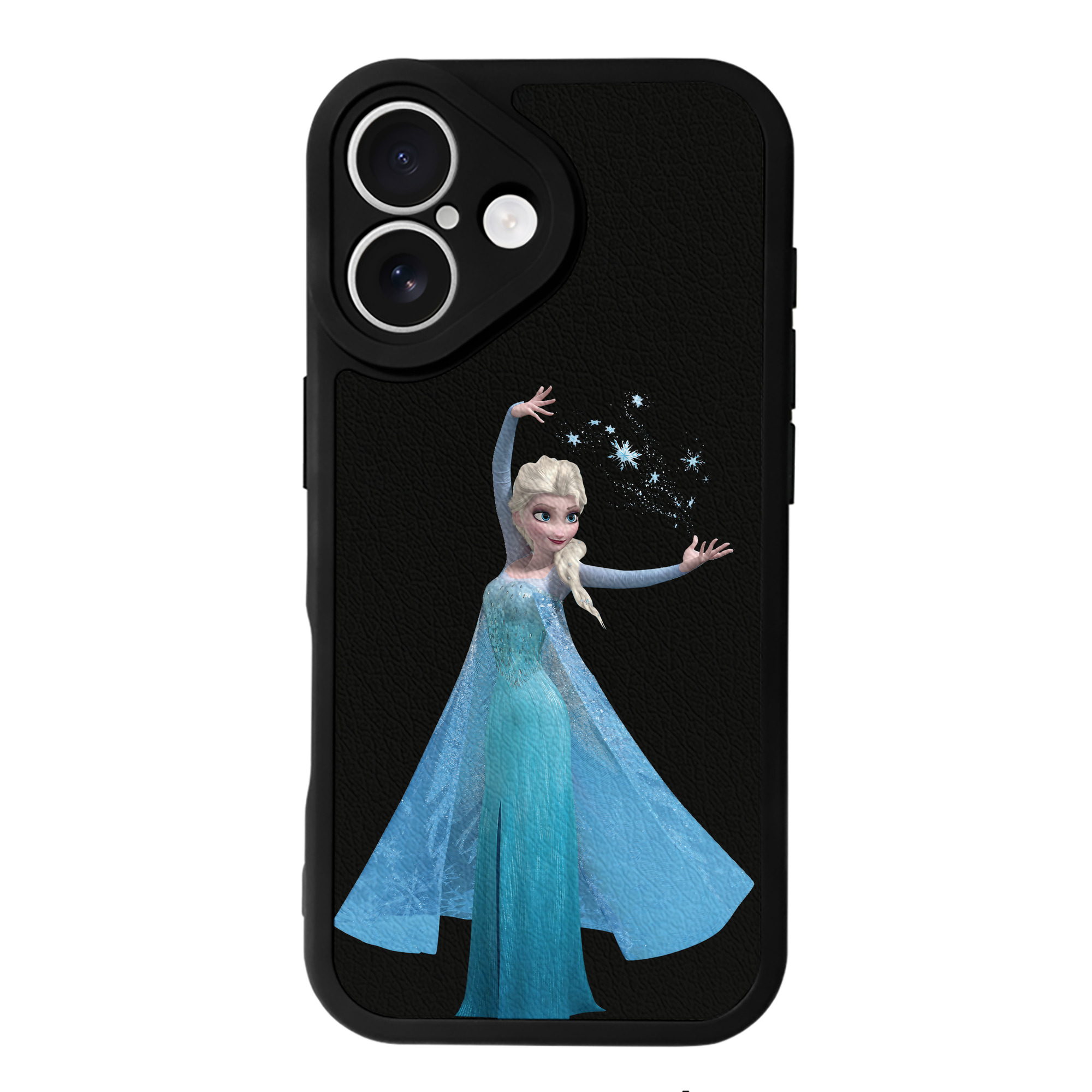 （画像用） アナと雪の女王 アンナ エルサ Frozen Anna Elsa 【iPhone 16シリーズ対応】シリコンスマホケース（レザー調） 材質：シリコン